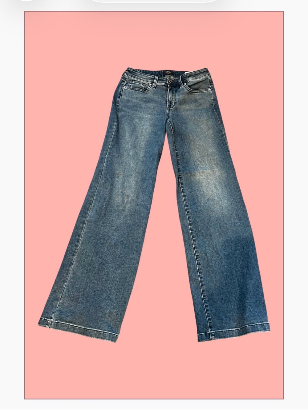 NYDJ Wide Leg Women's Jeans - Blue Denim Sz 0